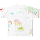 primurascoticaの青い鳥のいる風景 All-Over Print T-Shirt