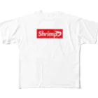 Kmaxshop53の英語でエビはShrimpといいます。 フルグラフィックTシャツ