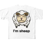 ポムポム健全大使官のI`m sheep フルグラフィックTシャツ