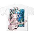 やまびこやまのギタータコ少女 All-Over Print T-Shirt