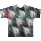 sadajiのダサネコT_B フルグラフィックTシャツ