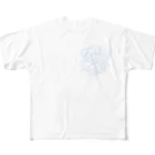 aoifukuの青いもやもや All-Over Print T-Shirt