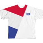 モリアゲ隊のフランス代表 フルグラフィックTシャツ