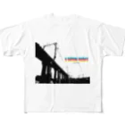 一番町ランドマークの高架橋 フルグラフィックTシャツ