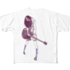 やまびこやまのギターガール013 フルグラフィックTシャツ