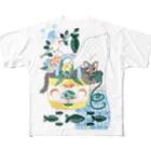 ねことりむし★CAT BIRD INSECTのＮ・ＥＣＯＢＡＧ All-Over Print T-Shirt