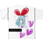 レモンかわいい女子♥️オリジナルショップのうさぎ♥️女子 All-Over Print T-Shirt