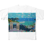 Junie貼り絵グッズのニューカレドニアFOLの丘 All-Over Print T-Shirt