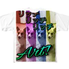 ichiyac designのコーギーリッチART All-Over Print T-Shirt