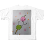 ねこの森でお散歩のだんごちゃん All-Over Print T-Shirt