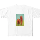 紅クラゲのニンジンウォーカー１ All-Over Print T-Shirt