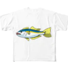 ペンペンストアのブリのTシャツ yellowtail All-Over Print T-Shirt