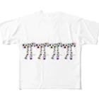 Yume zukin のゆめいろりぼん 2 フルグラフィックTシャツ
