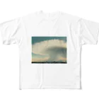白身魚のフライのかなとこ雲 フルグラフィックTシャツ