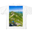 seaの爺ヶ岳　稜線 All-Over Print T-Shirt