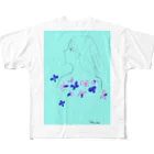 リベルテ haruの水色⛵ フルグラフィックTシャツ