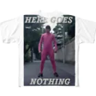 オレンジ色のHere goes nothing. All-Over Print T-Shirt
