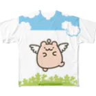 Tonpyoのはむてん（おさんぽ） フルグラフィックTシャツ