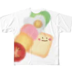 ぱすてらむぎこのちらっとパンちゃん フルグラフィックTシャツ