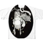 ねんねん虫の黒の目覚め All-Over Print T-Shirt