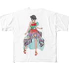 ギャラリー桃胡亭のEricaさま All-Over Print T-Shirt