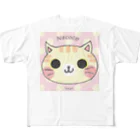 ぐみのねここ(あめりかん) 猫 フルグラフィックTシャツ