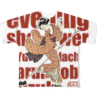 松や SUZURI店の夕立 All-Over Print T-Shirt