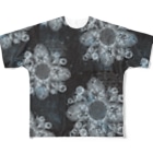 うずまきモンスターの夜の細胞の宇宙の花 All-Over Print T-Shirt