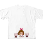 かょのこHANKOのよろしくリボンちゃん フルグラフィックTシャツ