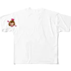 かょのこHANKOのハートぴんきーりぼんちゃん フルグラフィックTシャツ