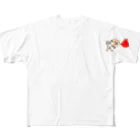 かょのこHANKOの火をふくおっちゃん All-Over Print T-Shirt