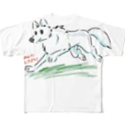 工房斑狼のオオカミ犬のシンくん All-Over Print T-Shirt