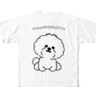 Wans Joie/ワンズジョワのふわもこ犬② フルグラフィックTシャツ