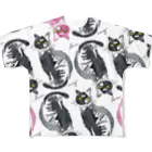 megumiillustrationのcats All-Over Print T-Shirt