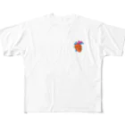 bluemouthのmy heart doesn't move. フルグラフィックTシャツ