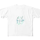 思考表現しょっぷ🍣🍣の手書きメロンクリームソーダ All-Over Print T-Shirt