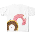isshiki mayumiのドーナッツ登山Tシャツ フルグラフィックTシャツ