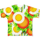 ✨🌈✨ユラクラカン🇯🇵 ✨🌈✨の🥗ご機嫌サラダDAY🥗 フルグラフィックTシャツ