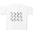 チヒロのペンギン親子たち フルグラフィックTシャツ