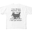 onehappinessのバーニーズ・マウンテン・ドッグ All-Over Print T-Shirt