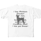 onehappinessのミニチュアピンシャー All-Over Print T-Shirt