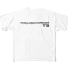 INA GraphicのThinking Judgment Expression All-Over Print T-Shirt