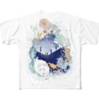 ももろ の星座リース フルグラフィックTシャツ