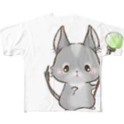 moca's  atelierのあにまるくえすと フルグラフィックTシャツ