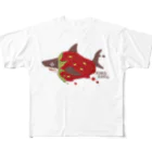 さかたようこ / サメ画家の苺ととろけるおサメさん | TOROKERU SHARK Strawberry フルグラフィックTシャツ