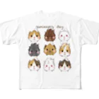 moca's  atelierのguinea pig   day フルグラフィックTシャツ