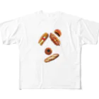 よだれ堂のパンで”パン”🥖🥯 フルグラフィックTシャツ