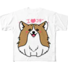 I❤CorgiのI❤コギ フルグラフィックTシャツ