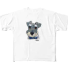 woohlaの蝶ネクタイのシュナ All-Over Print T-Shirt