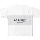 Y&YONGE  Official Promotional items のY&Yonge promotional items  All-Over Print T-Shirt